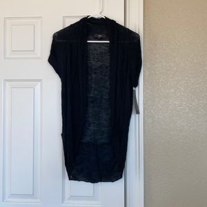 Mossimo Black Short Sleeve Cardigan